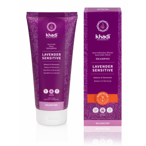 Šampón LEVANDUĽA SENSITIVE na citlivú pokožku hlavy 200 ml Khadi